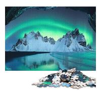 1000 Pieces Iceland Aurora Borealis Puzzles Wooden Puzzle for Adults And Teenager Puzzling for Gift 1000pcs (75x50cm)