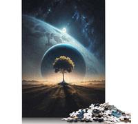 1000 Pieces Interstellar Solitude Art Creative Square Jigsaw Puzzles for Adults & Wooden Puzzles Challenging Game 1000pcs (75x50cm)