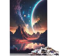 1000 Pieces Interstellar Voyage Creative Square Wooden Jigsaw Puzzles for Adults Educational Game Challenge Toy 1000pcs (75x50cm)