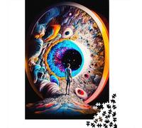 1000 Pieces Into The New World Jigsaw Square Puzzle for Adults Wooden Puzzles Unique Challenge Games 1000pcs (75x50cm)