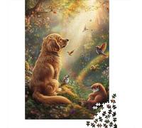 1000 Pieces Irish Setter Puzzles Jigsaw Adults Difficulty Puzzles Jigsaw Educational Games Toy Family Decoration 1000pcs (75x50cm)