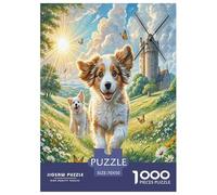 1000 Pieces Irish Wolfhound Jigsaw Puzzles for Adults Challenging Game Jigsaw Puzzle Home Decoration for The Whole for Women, Gifts for Men 70x50cm/1000pcs