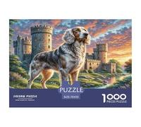 1000 Pieces Irish Wolfhound Jigsaw Puzzles for Adults Challenging Game Jigsaw Puzzle Home Decoration for Family Decorations 70x50cm/1000pcs