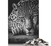 1000 Pieces Jaguar Is Tired Poster Jigsaw Puzzles for Adults Jigsaw Puzzle for Family Time Brain Challenge 1000pcs (75x50cm)