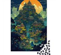 1000 Pieces Japan Fantasy Palace 011 Jigsaw Puzzles for Adults Wooden Puzzles for Adults Teenager Man Woman Gift 1000pcs (75x50cm)