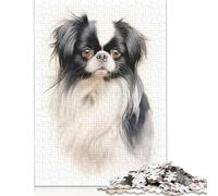 1000 Pieces Japanese Chin Portrait Square Jigsaw Puzzles for Adults And Wooden Puzzles Children Puzzles 1000pcs (75x50cm)