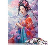 1000 Pieces Japanese Girls 5 Jigsaw Puzzle Difficulty Puzzle Education Games Toys 1000pcs (75x50cm)