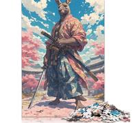 1000 Pieces Japanese Kangaroo Samurai Puzzle Jigsaw Difficulty Puzzle Jigsaw Educational Game Toy 1000pcs (75x50cm)
