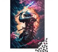 1000 Pieces Japanese Samurai Jigsaw Puzzles for Adults Wooden Puzzles for Adults Teenager Man Woman Gift 1000pcs (75x50cm)