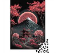 1000 Pieces Japanese Shrine Puzzle for Adults Paper Puzzles Jigsaw Puzzles for Adults Educational Game Challenge Toy 1000pcs (38x26cm)