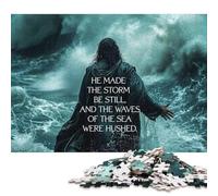 1000 Pieces 'Jesus Calms The Storm Jigsaw Puzzles for Adults Puzzle Adult Jigsaw Puzzle Puzzles for Adults Teens 1000pcs (75x50cm)