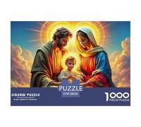 1000 Pieces Jesus - Religion Jigsaw Puzzles Challenge High Difficulty for Adults Home Decorations Educational Games Age 12+ for Adults 38x26cm/1000pcs