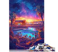 1000 Pieces Jigsaw Art Colourful Buildings Jigsaw Educational Game Toy Family Decoration Adults Challenging 1000pcs (75x50cm)