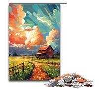1000 Pieces Jigsaw for Adults Farms Is Surrounded by SplattersLots of Coloured Puzzle Family Entertainment Toys Unique Home Decor And Gifts 75x50cm