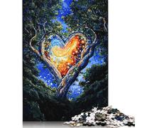 1000 Pieces Jigsaw Puzzle A Galaxy Between The Trees Jigsaw Puzzles for Adults Woodenboard Puzzles Challenging Game 1000pcs (75x50cm)