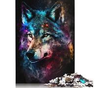 1000 Pieces Jigsaw Puzzle Adults Puzzles Jigsaw Animal Art Wolf Puzzle Wooden Puzzle Jigsaw Family Game Toys 1000pcs (75x50cm)