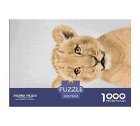1000 Pieces Jigsaw Puzzle Baby Lion Colorful Square Puzzle for for Adults Children, Wooden Puzzle Game 1000pcs (75x50cm)