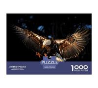 1000 Pieces Jigsaw Puzzle Eagle Flies Square Puzzle for for Adults Children, Wooden Puzzle Game 1000pcs (75x50cm)