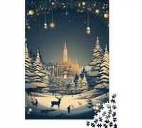 1000 Pieces Jigsaw Puzzle Elk Deer Jigsaw Puzzles for Adults Paper Board Puzzles Challenging Game 1000pcs (38x26cm)