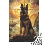 1000 Pieces Jigsaw Puzzle for Adults 1000 Piece Jigsaw German Shepherds Jigsaw Puzzles Paper Puzzle for Adults And Teenagers 38x26cm/1000pcs