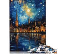 1000 Pieces Jigsaw Puzzle for Adults 1000 Piece Jigsaw Peaceful Walk in Zurich Jigsaw Puzzles Wooden Puzzle for Adults And Teenagers 1000pcs (75x50cm)