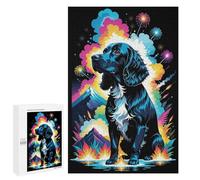 1000 Pieces Jigsaw Puzzle for Adults - Alpine LavaPuzzles American Water Spaniel Colorful Animals Funny Educational Kids Puzzles,Children Puzzle Games Toys for Girls and Boys 38 * 52cm