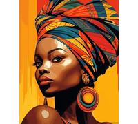 1000 Pieces Jigsaw Puzzle for Adults and Teens African Women Letters on The Back Suitable for Beginners to Adapt to Family Education Activities Without Pressure