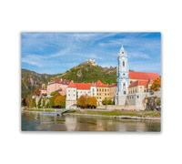 1000 Pieces Jigsaw Puzzle for Adults and Teens Durnstein Town in Wachau Valley in Autumn Interesting Parent-Childs Family Entertainment Leisure Fun Interactive Wooden