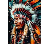 1000 Pieces Jigsaw Puzzle for Adults and Teens Indian Chief Colorful Home Decoration New Upgraded Gifts