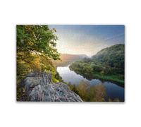 1000 Pieces Jigsaw Puzzle for Adults and Teens Morning on The River Holiday Fun and Modern Summer Home Decor