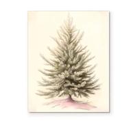 1000 Pieces Jigsaw Puzzle for Adults and Teens Simple Christmas Tree Elegant Minimalist Winter Pine Design Room Subtle Seasonal Charm Cozy Christmas Atmosphere