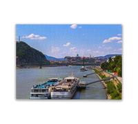 1000 Pieces Jigsaw Puzzle for Adults and Teens Two Cruise Ships Moored on The Banks of The Danube in Budapest Challenging Educational Toys Home Decor