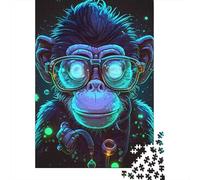 1000 Pieces Jigsaw Puzzle for Adults Dr. Monkey Jigsaw Puzzles for Adults Woodenboard Puzzles Decompressing Intellectual Educational Toy 1000pcs (75x50cm)