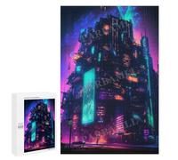 1000 Pieces Jigsaw Puzzle for Adults - Fluorescent Technology High Rise Funny Puzzle, Seek And Find Activities, Travel Toys For Toddlers And Kids 70 * 100cm