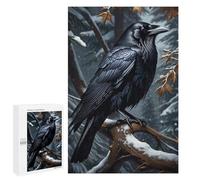 1000 Pieces Jigsaw Puzzle for Adults - Lonely Birds Puzzles Puzzles - The American Crow Funny Challenging Puzzle Perfect for Game Nights 70 * 100cm