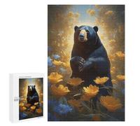 1000 Pieces Jigsaw Puzzle for Adults - Sunflower Puzzles Sun Bear Funny Jigsaw Puzzles Learning & Funny Educational Toys Gift 26 * 38cm