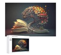 1000 Pieces Jigsaw Puzzle for Adults - Sunshine Books Wisdom Fruit Puzzle Challenging Educational Toys Gifts for Home Decor Family Activities 70 * 100cm