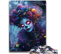 1000 Pieces Jigsaw Puzzle for Adults& Teens 迷幻女小丑 Challenging Game And Family Play A Work of Art for Age 14 26X38CM