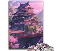 1000 Pieces Jigsaw Puzzle for Adults& Teens A Japanese Castle Challenging Game And Family Play A Work of Art for Age 14 50X75CM