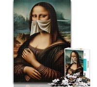 1000 Pieces Jigsaw Puzzle For Adults Teens Abstract Mona Lisa Teenager Puzzles,Educational Toy Funny Family Games Unique Home Decor 50x75cm