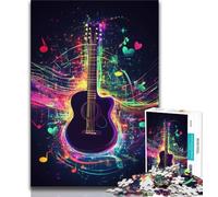 1000 Pieces Jigsaw Puzzle For Adults Teens Acoustic Guitar Teenager Jigsaw,Classic Educational Games Beautiful Decoration 38x26cm