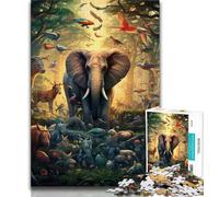 1000 Pieces Jigsaw Puzzle for Adults& Teens African Animals 1000 Piece Jigsaw,Fun Activity for Home, Rainy Days Toys, Birthday Gifts 38x26cm