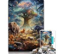 1000 Pieces Jigsaw Puzzle For Adults Teens African Animals 1000 Piece Puzzle,Game Toys Every Piece Is Unique - Challenging Family Fun Game (size 75x50cm)