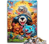 1000 Pieces Jigsaw Puzzle for Adults& Teens African Animals 1000 Pieces for Adults,Fun Activity for Home, Rainy Days Toys, Birthday Gifts (50x75cm)