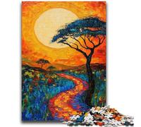 1000 Pieces Jigsaw Puzzle for Adults& Teens African Grasslands Puzzles for Teenagers,Family Game Stress Reliever Difficult Challenge Suitable for Couples (75x50cm)