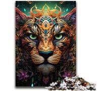 1000 Pieces Jigsaw Puzzle For Adults Teens African Leopard 1000 Piece Puzzle,Educational Toys & Games for Adults And Teenagers (75x50cm)