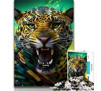 1000 Pieces Jigsaw Puzzle For Adults Teens African Leopard,Help The Brain Exercise Addictive Toys to Cultivate Patience Wall Decoration 38X50CM