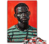 1000 Pieces Jigsaw Puzzle For Adults Teens African Man for And from 14 Years And over Hands-on Game Christmas Game Gifts 26x38cm