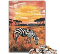 1000 Pieces Jigsaw Puzzle For Adults Teens African Zebra 1000 Piece Puzzle,Learning Educational Toys Family Games Gifts for Friends And Family (50x75cm)