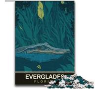 1000 Pieces Jigsaw Puzzle For Adults Teens Alligator in Everglades,Decompressing Intellectual Educational Toy Is Ideal As Gifts for The Whole Family 38x52cm